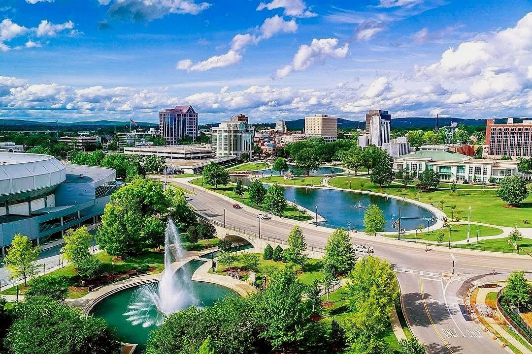 Commercial flat roof inspection in Huntsville